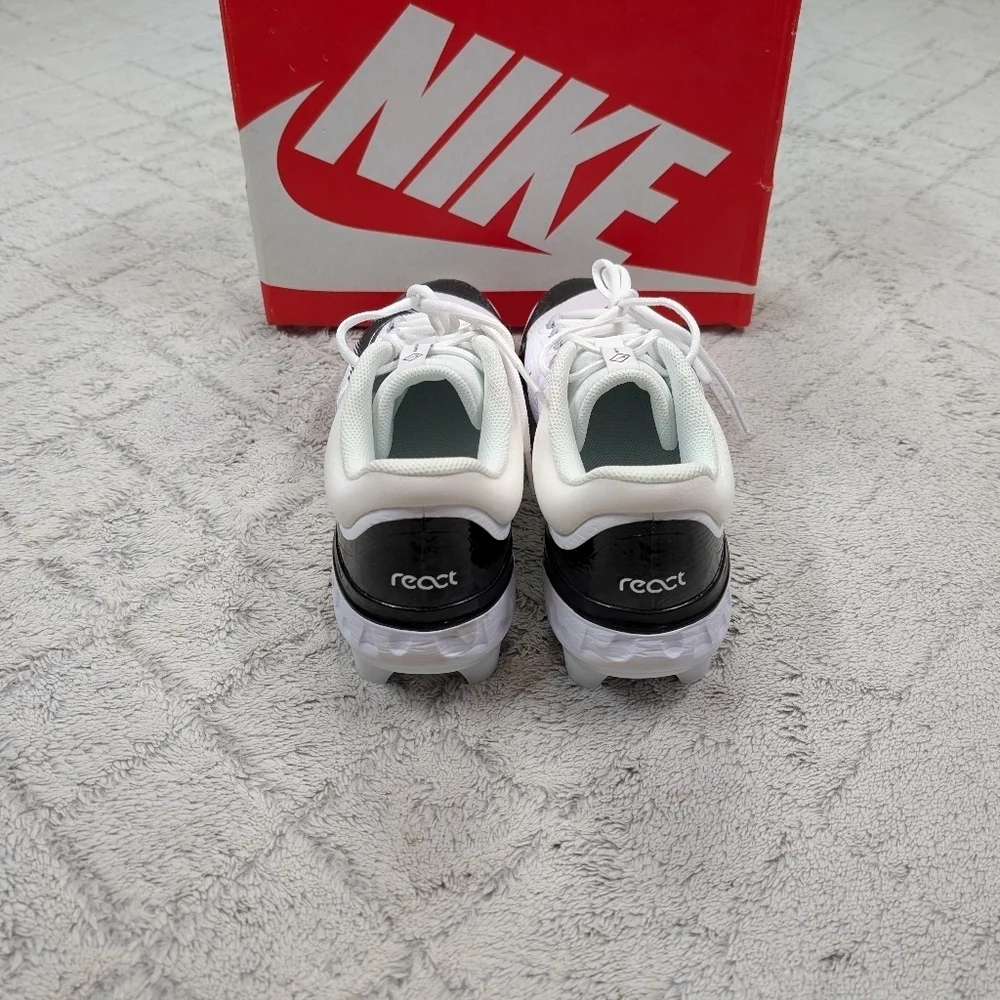 Nike Alpha Huarache Elite 4 Low MCS Baseball Cleats 11.5 White Black FD6255-101